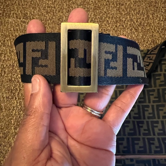 Vintage UNISEX Fendi Zucca FF Monogram Messenger Bag - Picture 4 of 14